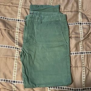 Old Navy Mens Slim Khakis Green 36x30